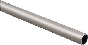 National Hardware BB8604 S822-101 Closet Rod, 1-5/16 in Dia, 8 ft L, Steel, Satin Nickel