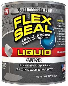 Flex Seal LFSCLRR16 Rubberized Coating, Clear, 16 oz