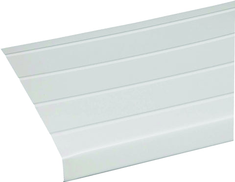 Amerimax 77104 Fascia Trim, 12 ft L, 8 in W, 0.0112 Gauge, Aluminum, White, Enamel, Pack of 12