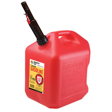 Midwest Can FlameShield Safety System Plastic Gas Can 5 gal.