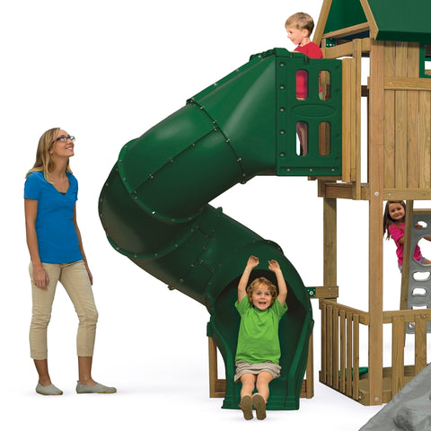PS 8823 Spiral Tube Slide - Green, 300 degree, 5 ft