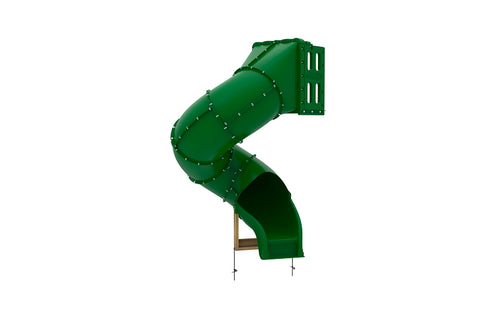 PS 8823 Spiral Tube Slide - Green, 300 degree, 5 ft