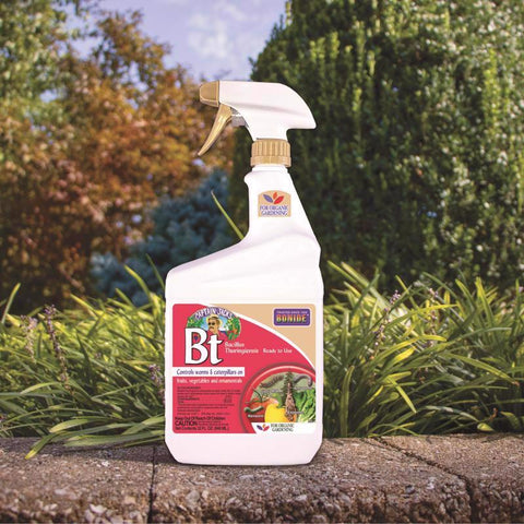 Bonide 806 Bacillus Thuringiensis, Liquid, Spray Application, 1 qt, Pack of 6