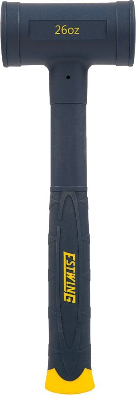 Estwing CCD26 Dead Blow Hammer, 26 oz Head, Smooth Face Head, Polyurethane/Steel Head, 12-3/4 in OAL