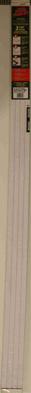 Make-2-Fit PL 7814 Screen Frame Kit, 5 ft L x 3/4 in W Dimensions, Aluminum, White, Painted, 10-Piece