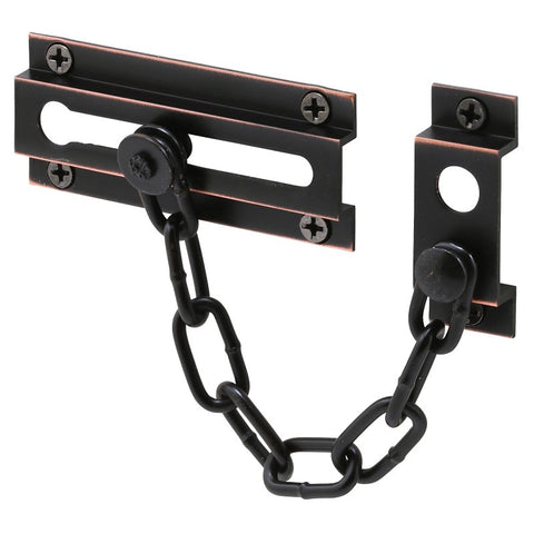 Defender Security U-10305 Chain Door Guard, Solid Brass, Classic Bronze
