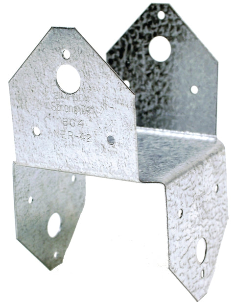 Simpson Strong-Tie BC Series BC Series4Z-R Post Cap, 4 x 4 in Post/Joist, 0.162 in Dia Nail, Steel, ZMAX, Pack of 20