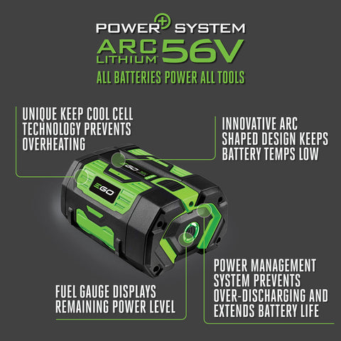EGO 56V Power+ BA4200T 7.5 Ah Lithium-Ion Battery 1 pc