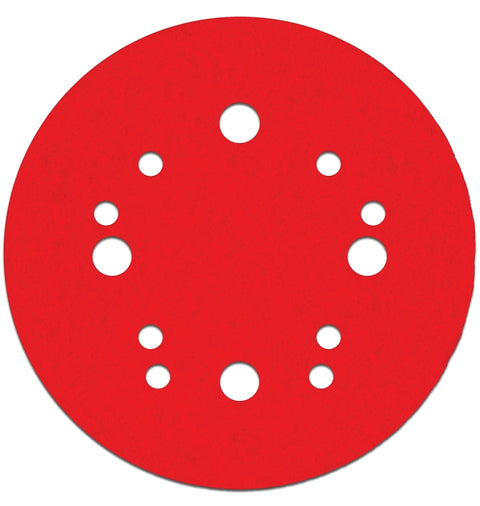 Diablo DCD050100H15G Sanding Disc, 5 in Dia, 100 Grit, Medium, Ceramic Abrasive, 12-Hole