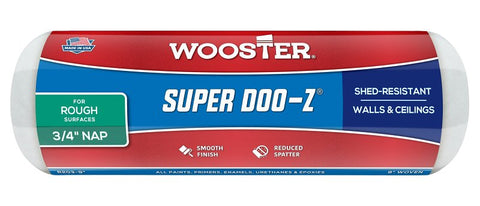 Wooster R203-9 Roller Cover, White, 3/4 in Thick Nap, 9 in L