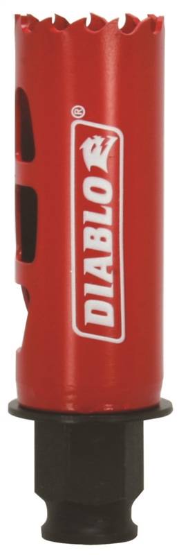 DIABLO DHS1063 High Performance Hole Saw, 2-3/8 in D Cutting, 1-1/16 in Dia x 2-3/8 in L, 3/8 in Chuck, Bi-Metal