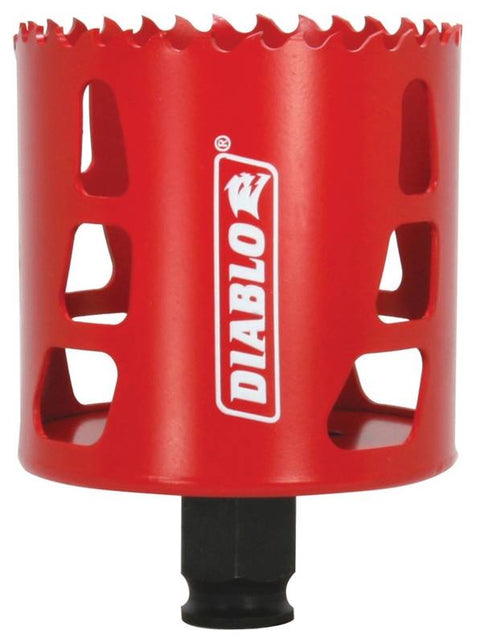 DIABLO DHS2625 High Performance Hole Saw, 2-3/8 in D Cutting, 2-5/8 in Dia x 2-3/8 in L, 3/8 in Chuck, Bi-Metal