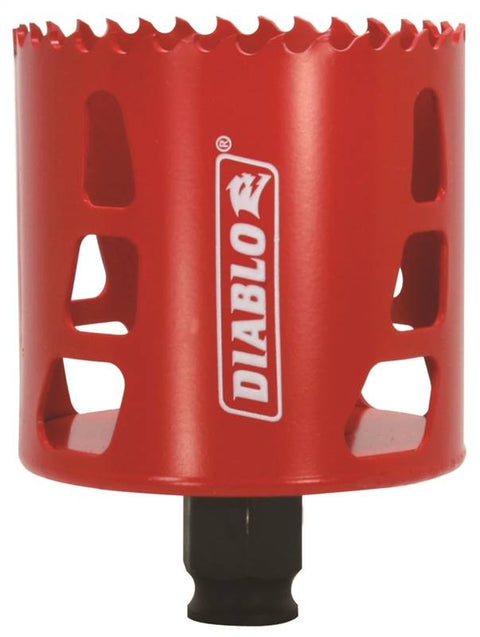 DIABLO DHS2687 High Performance Hole Saw, 2-3/8 in D Cutting, 2-11/16 in Dia x 2-3/8 in L, 3/8 in Chuck, Bi-Metal