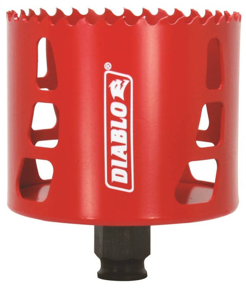 DIABLO DHS3125 High Performance Hole Saw, 2-3/8 in D Cutting, 3-1/8 in Dia x 2-3/8 in L, 3/8 in Chuck, Bi-Metal