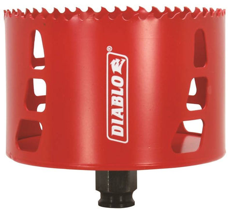 DIABLO DHS4000 High Performance Hole Saw, 2-3/8 in D Cutting, 4 in Dia x 2-3/8 in L, 3/8 in Chuck, Bi-Metal