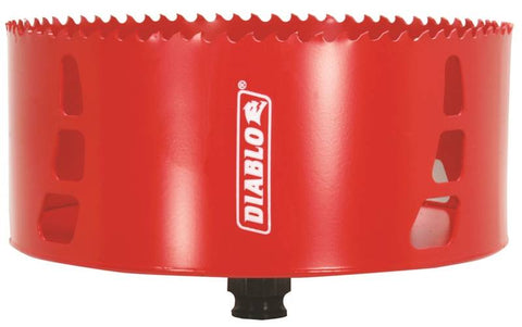DIABLO DHS6000 High Performance Hole Saw, 2-3/8 in D Cutting, 6 in Dia x 2-3/8 in L, 3/8 in Chuck, Bi-Metal
