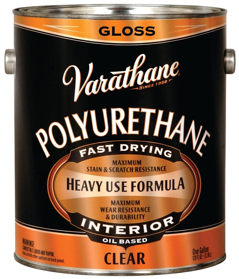 Varathane 9032 Polyurethane, Gloss, Liquid, Clear, 1 gal, Can, Pack of 2