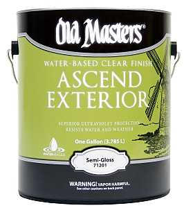 Old Masters Ascend Exterior 71201 Exterior Finish, Semi-Gloss, Liquid, 1 gal, Pack of 2