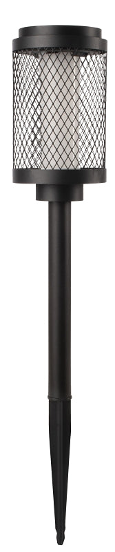 Boston Harbor 27098 Solar Pathway Light, Ni-MH Battery, AA Battery, 12-Lamp, LED Lamp, Metal/Plastic Fixture, Black, Pack of 12