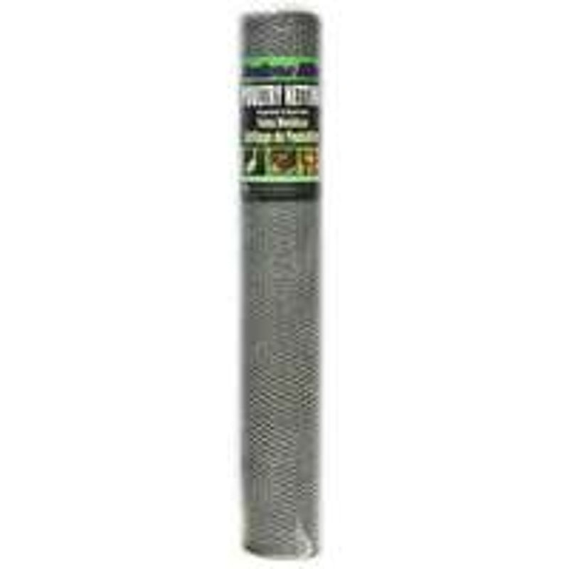 Jackson Wire 12 08 46 15 Poultry Hex Netting, 150 ft L, 48 in W, 22 Ga ...