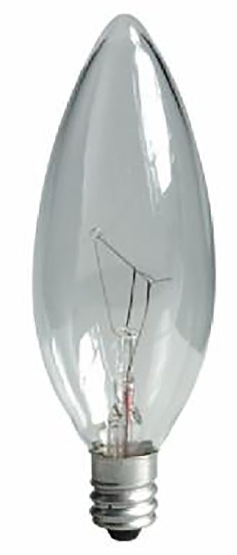 GE 74978 Ceiling Fan Bulb, 25 W, B10 Lamp, E12 Candelabra Lamp Base, 155 Lumens, 2500 K Color Temp, Pack of 5