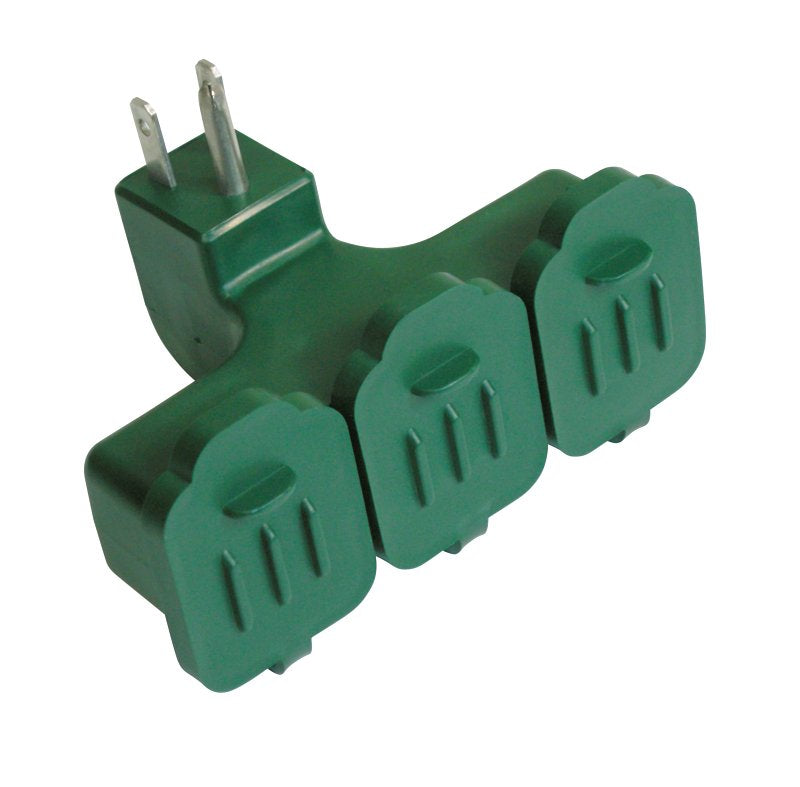 PowerZone ORAD25001 Power Block Adapter, 125 V, 3-Outlet, NEMA: NEMA 5 ...