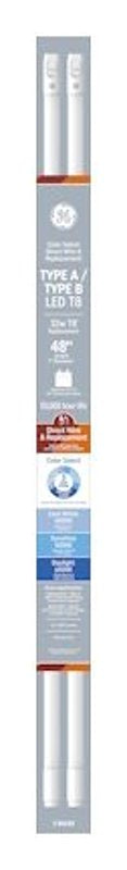 GE 93130867 Hybrid Color Select LED Light Bulb, Linear Type A, T8 Lamp, Medium Bi-Pin Lamp Base, Frost