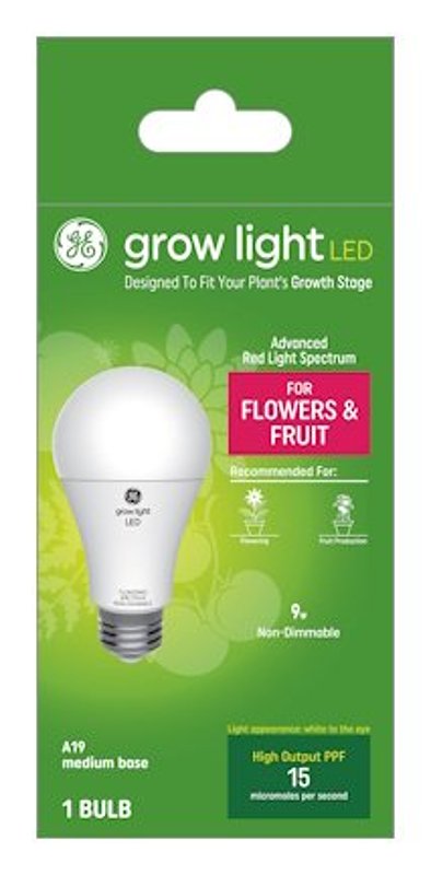 GE 93131180 Grow Light, 1-Lamp, LED Lamp, White