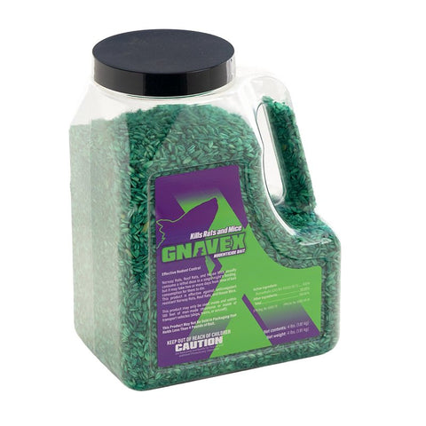 Gnavex 112875 Rodenticide Bait, Granular, 4 lb Jug