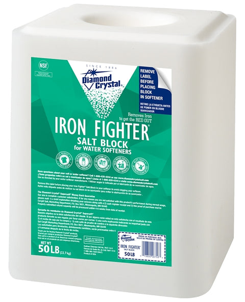 Cargill Diamond Crystal Iron Fighter 100012446 Salt Pellets, Blocks