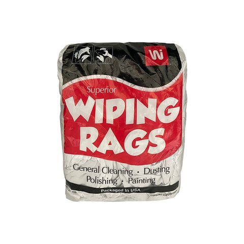 Ws10 Rags Wi Superior RJXW-W4C Wiping Rags, Cotton, White – Shell Lumber and Hardware