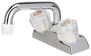 Boston Harbor PF4203A Laundry Faucet, 2-Handle, 2-Faucet Hole, ABS, Deck Mounting, 4 in Faucet Centers