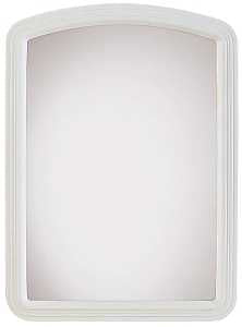 Renin 20-0410 Macau Framed Mirror, 22 in W, 16 in H, Rectangular, Plastic Frame, White Frame, Pack of 6