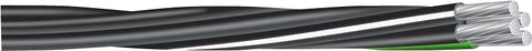 Southwire Compact Stranded 8000 Series 4/04/04/02/0X500 Service Entrance Cable, 200 A, 4-Conductor