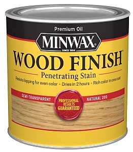 Minwax 220904444 Wood Stain, Natural, Liquid, 0.5 pt, Can