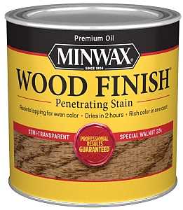 Minwax 222404444 Wood Stain, Special Walnut, Liquid, 0.5 pt, Can