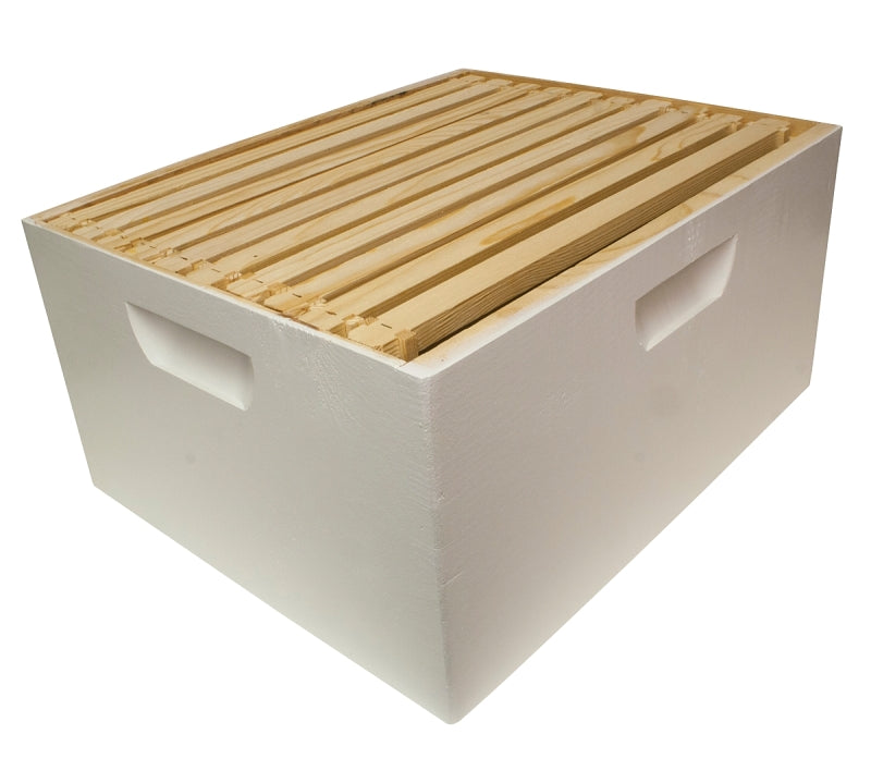 Harvest Lane Honey WWBCD-101 Bee Hive Box, 10-Frame, Wax Frame – Shell ...
