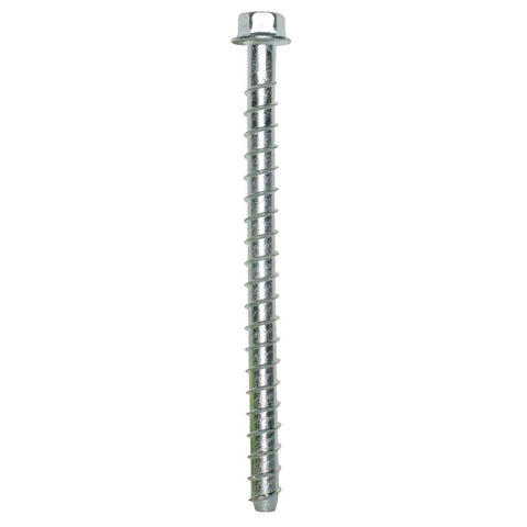 Simpson Strong-Tie Titen HD THD37600HF1 Heavy-Duty Screw Anchor, 3/8 in Dia, 6 in L, Carbon Steel, Zinc, Pack of 20