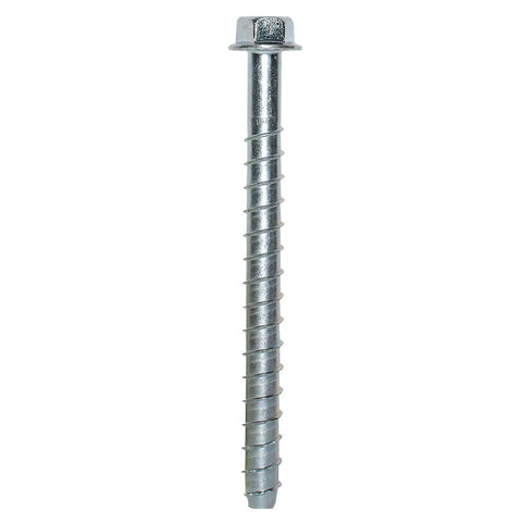 Simpson Strong-Tie Titen HD THD50600HF1 Heavy-Duty Screw Anchor, 1/2 in Dia, 6 in L, Carbon Steel, Zinc, Pack of 20