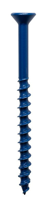 Simpson Strong-Tie Titen Turbo TNT18234TFC25 Screw Anchor, 3/16 in Dia, 2-3/4 in L, Carbon Steel, Flat Head, 25/PK