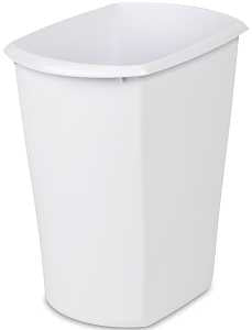 Sterilite 10518006 Waste Basket, 3 gal Capacity, White, 13 in H, Pack of 6