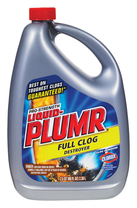 Liquid-Plumr Full Clog Destroyer Clog Remover Gel 80 oz.