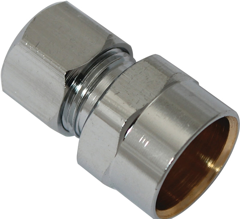 Plumb Pak PP79PCLF Tube Adapter, 1/2 x 3/8 in, Sweat x Compression, Ch ...