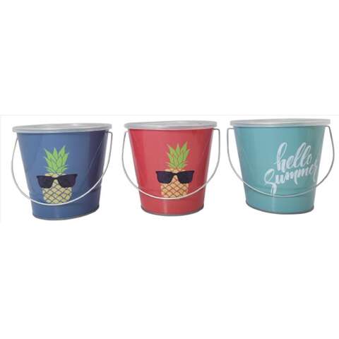 Patio Essentials Citronella Bucket Candle For Mosquitoes/Other Flying Insects 18 oz, Pack of 6