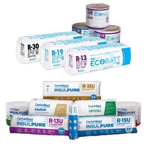 Knauf Eco Touch 23 in. W X 470 in. L 19 Kraft Faced Fiberglass Insulation Roll 75.07 sq ft