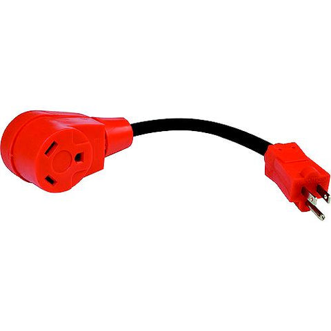 Valterra Mighty Cord 15AM-50AF Adapter Cord, 12″, Bulk