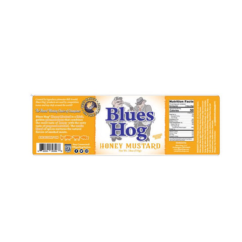 Blues Hog Honey Mustard BBQ Sauce 18 oz, Pack of 6
