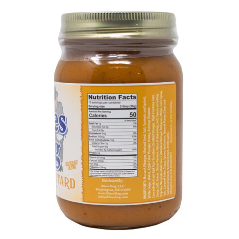 Blues Hog Honey Mustard BBQ Sauce 18 oz, Pack of 6