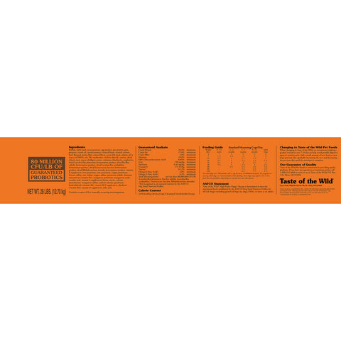 Taste of the Wild High Prairie Puppy Roasted Bison and Venison Dry Dog Food Grain Free 28 lb