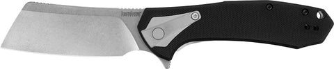 Kershaw Bracket Series 3455 Pocket Knife, 3.4 in L Blade, Stainless Steel Blade, Textured Handle, Black Handle